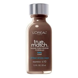 L'Oreal Paris True Match Super-Blendable Foundation Makeup, Oil Free, C10